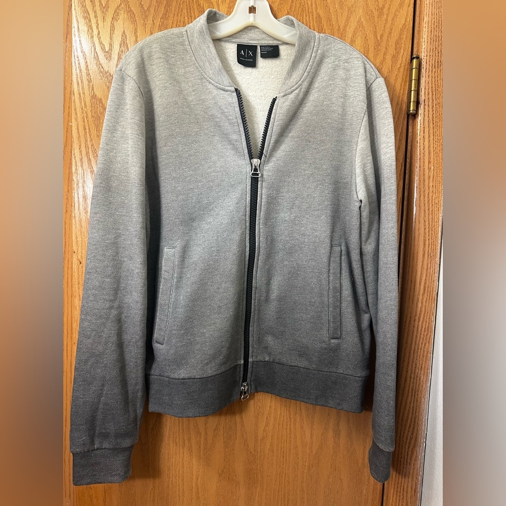 Armani Exchange Gradient Zip-Up Sweatshirt